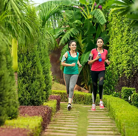 Lush greenery & vibrant flora at silverkites, highlighting natural beauty & sustainable living offered by silverkites Estates